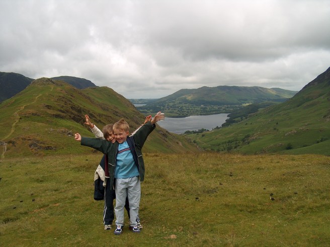 The Lake District, England, 2009.. Just a couple of silly blokes.