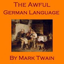 m twain awful german lang