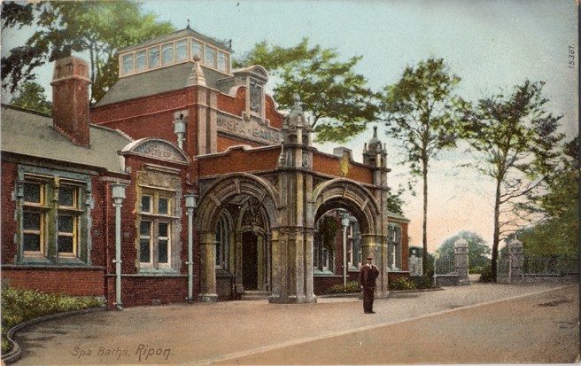 Ripon Spa, where my children swam, and still largely unchanged a few years ago.
