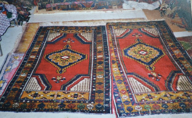 Carpet shopping in Cappadocia.