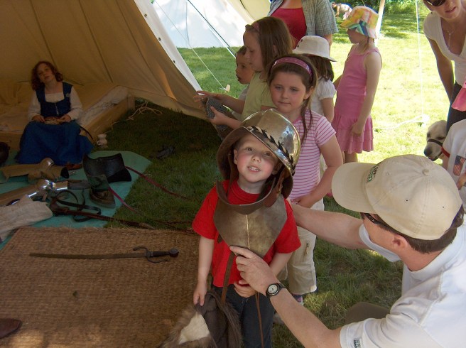 The past came alive at a history fair at Fountains Abbey, Yorkshire