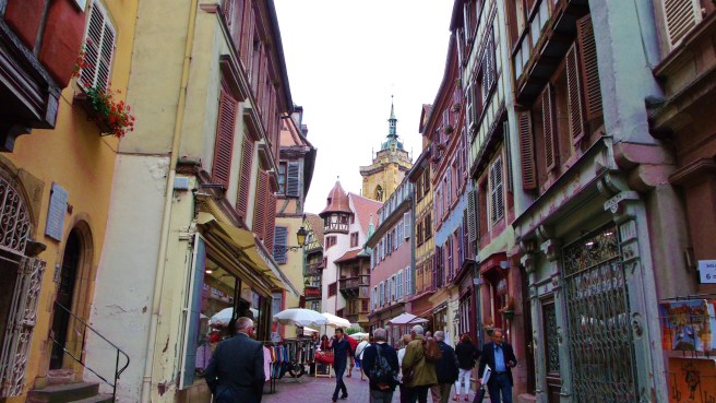 Colmar, France. Crooked streets where everything leans in--and it only adds to the beauty.