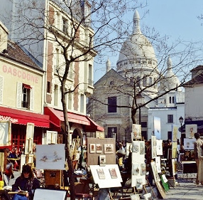 Montmartre has an artistic vibe.