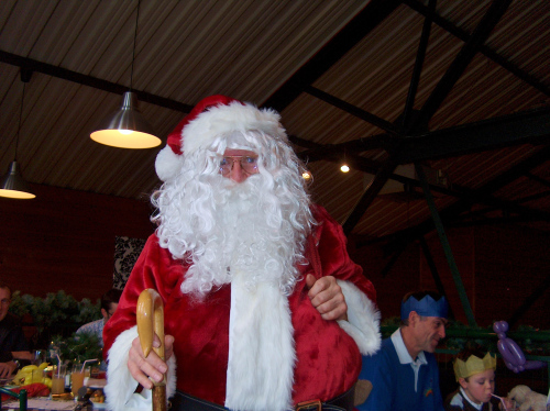 Father Christmas at Black Sheep Brewery in Masham, England.