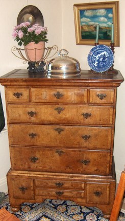 The old Queen Anne walnut chest -- did we buy more than we bargained for?