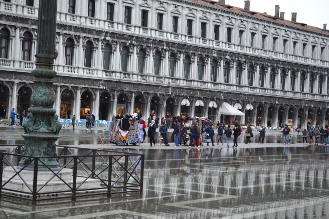 Any port in a storm? Any dry strip in a flood! Piazza San Marco