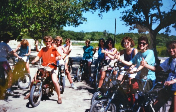 Easy riders, in the Yucatan Penninsula 1988.