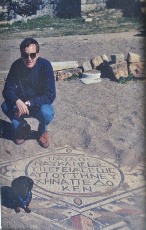 With our first pup, Teak, in Turkey. 1998