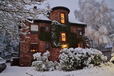 The red stone house in Germany