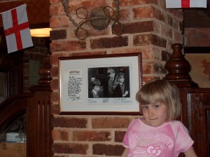 Hanging out where the Harry Potter cast and crew stayed.